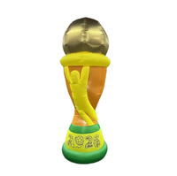 Mascotte gonflable décorative en forme de trophée avec logo pour la figurine du champion du Tournoi de football 2026
