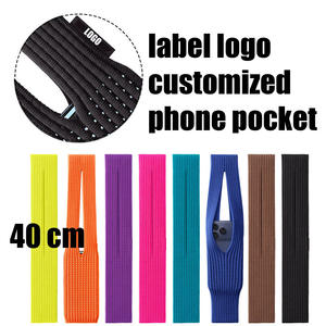 Macocase Voor <span class=keywords><strong>Iphone</strong></span> Pocket Oranje Korte Riem Handheld 3d-gebreide Saffier Zwarte Mandarijn Lange Band Zak Zak <span class=keywords><strong>Iphone</strong></span> - Product Image 5