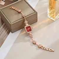 Jam Tangan Wanita Model Baru Gaya Kasual Fashion Grosir Fenyi, Berlian Kotak, Bintang Lima, Alloy