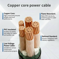 Câble électrique à 3 conducteurs épaissis de 10 mm² pour lignes de transmission de puissance à courant élevé