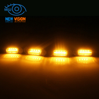 Éclairage de calandre avant LED blanc/jaune 12V pour Toyota Peugeot Ford Nissan Jeep chevrolet Grille DRL Parking Driving Light