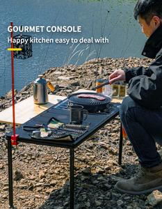 Có thể điều chỉnh heightbarbecue cắm trại trứng cuộn lưu trữ bảng mini cắm trại bảng giá cả hợp lý dễ dàng Gấp Cắm Trại bảng - Product Image 4