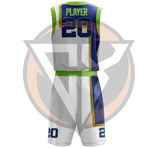 Vêtement de sport en polyester confortable, tissu doux, dernier design, léger, uniforme de basket-ball en différentes couleurs - Product Image 3