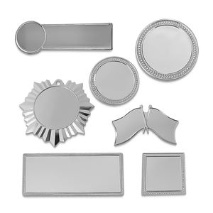 دبابيس معدنية فارغة للطباعة بالتسامي بالجملة، دبابيس ذهبية مستطيلة ومثلثة ودائرية، دبابيس مينا - Product Image 3