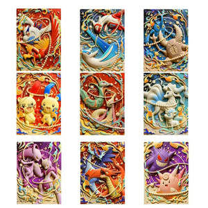 Ms Year Wholesale <span class=keywords><strong>Anime</strong></span> Creative <span class=keywords><strong>Pokemon</strong></span> Embossed Metal Card Products Pikachu Mascot Lunar New Year Collectible Card Gift Blind - Product Image 2