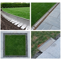 Bordure de jardin galvanisée TAURUS avec finition brillante - Installation facile, bordure de jardin extérieure pour usage domestique