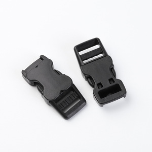 Side Release Buckle 15mm Plastic Black Durable For Bags <b>Backpack</b> <b>Straps</b> Adjustable Buckles - Product Image 1