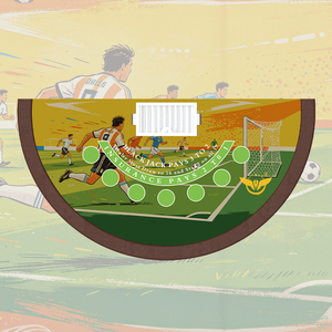 Mantel de Mesa de Blackjack <span class=keywords><strong>21</strong></span> Estilo Copa de Fútbol Personalizado YH para Juegos de Casino Profesionales - Product Image 6