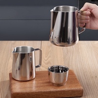 Pichet à lait commercial en acier inoxydable pour latte art, pichet à mousse de café, pichet à vapeur pour barista, équipement de café