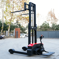 Apilador Eléctrico Todoterreno de Alta Resistencia Woerkai de 2000 kg, Altura de Elevación de 3000 mm, Estabilizadores Extendidos, Grado Industrial