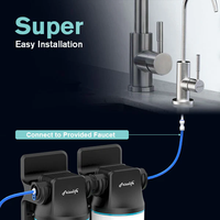 Système de filtration d'eau sous évier à installation facile et connexion rapide
