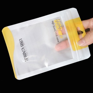 Cable Pack <strong>Zip</strong> Lock <strong>Small</strong> Zipper <strong>Bag</strong> <strong>With</strong> Window/ Plastic USB Cable Packaging - Product Image 4