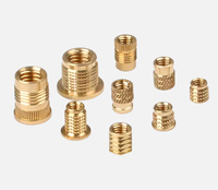 Yiping Healthcare Metric Thread Inserts Slotted Drive Copper Cold-Pressed Threaded Insert Knurled Brass Nut Plastic 0006M3