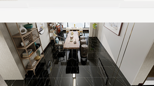 Lauren tráng men gạch vàng đen đánh bóng phong cách retro Châu Âu cho phòng tắm và nhà bếp tường & sàn sử dụng gạch sứ - Product Image 5