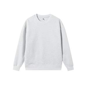 Qualité supérieure 360GSM sweat-shirt éponge français 100% coton col rond uni blanc Logo personnalisé Streetwear pour hommes - Product Image 2