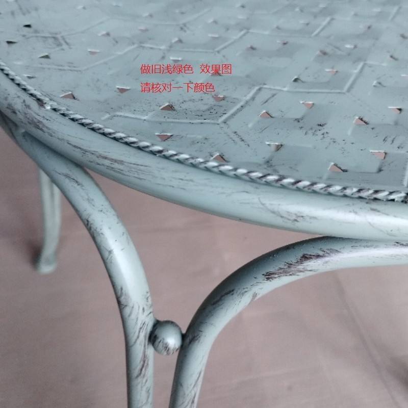 03 modèle vintage vert clair-1 table 2 chaises