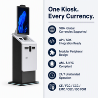 Quiosco de Cambio de Divisas de Autoservicio para Aeropuertos, Cumple con AML, Tipo de Cambio en Tiempo Real, SDK OEM, MOQ de 1 Unidad