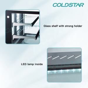 Comptoir <span class=keywords><strong>de</strong></span> service <span class=keywords><strong>de</strong></span> vitrine <span class=keywords><strong>de</strong></span> gâteau en verre rectangle commercial vitrine <span class=keywords><strong>de</strong></span> gâteau réfrigérateur <span class=keywords><strong>de</strong></span> boulangerie enfichable - Product Image 5