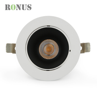 Spot LED encastré COB anti-éblouissement en aluminium pour hôtel 25W 35W