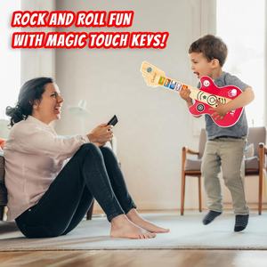 Guitare électronique tactile à 6 cordes pour tout-petits, instrument <span class=keywords><strong>de</strong></span> <span class=keywords><strong>musique</strong></span> jouet avec sons d'animaux et modes multiples pour l'éducation musicale précoce - Product Image 4