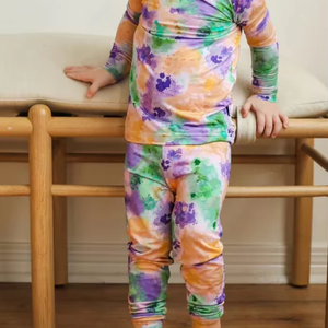 BLP1294 Boutique personalizada niño pequeño niño Mardi Gras patrón estampado ropa conjunto otoño trajes al por mayor chico ropa - Product Image 1