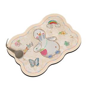 Alfombrilla de baño de barro de diatomeas suave Pearl Duck, forma novedosa, antideslizante, para baño, cocina, entrada. - Product Image 1