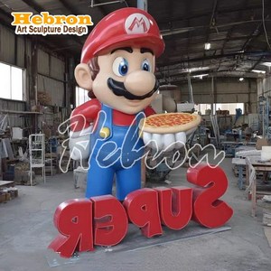 Escultura Decorativa Navideña de Anime Pintada a Mano y Personalizada de Fábrica, Estatua de Resina de <span class=keywords><strong>Mario</strong></span> <span class=keywords><strong>Bros</strong></span> en 3D - Product Image 1