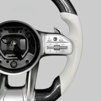 Volant en fibre de carbone pour Mercedes Benz W204 W212 W213 W217 W218 W245 W246 W247 a C E CLS GLC GLE