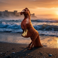 Figurine Cheval de Troie Nouveau Film L'Odyssée Marchandises Mythologie Grecque Antique Ornement de Table Décoration Maison Collection Popcorn