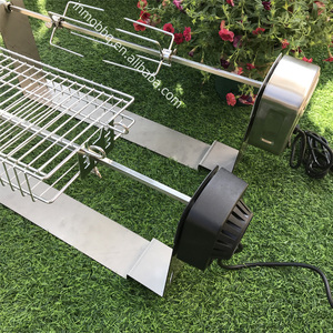 In acciaio inox universale griglia girarrosto Kit <span class=keywords><strong>BBQ</strong></span> Grill torrefazione campeggio spiedo carbone di legna Kit con motore elettrico, Spit Rod - Product Image 6