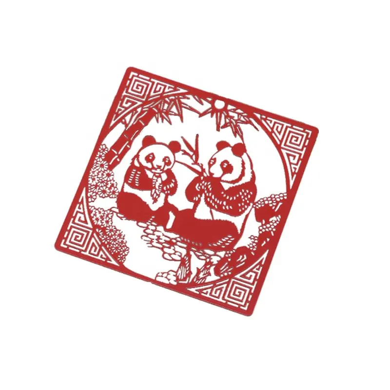 本のための中国風のパンダの形のカスタムメタルブックマーク