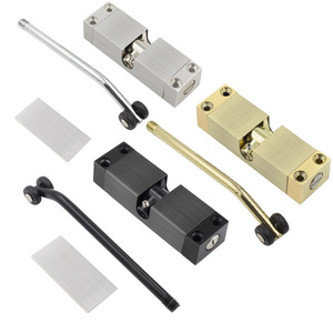 Cierrapuertas Jin Rongda de Acero Inoxidable con Cierre Suave Automático para Puertas de Madera con Apertura Exterior, Uso Comercial - Product Image 1