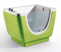 Baignoire bébé autoportante moderne en acrylique avec massage à bulles d'air et hydromassage pour usage hôtelier