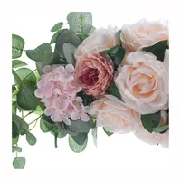 Arco de janela flores guirlanda, flor artificial para casamento lilly de syn marigold festa plástico oase 2m pastel
