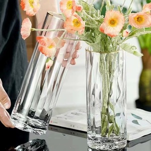 Moderne nordische Retro Glas Tisch vase Hochwertiges Wohnkultur Zubehör für <span class=keywords><strong>Hotel</strong></span> Gast familie für Blumen arrangements Hydro ponic - Product Image 4