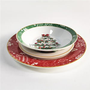 Wholesale Tableware Nordic Style <strong>Christmas</strong> Design Dishes Dinnerware <strong>Sets</strong> Ceramic Plates <strong>Crockery</strong> Porcelain Dinner <strong>Set</strong> - Product Image 5