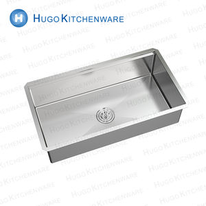 Vente en gros d'usine d'évier <span class=keywords><strong>de</strong></span> cuisine simple grande cuvette en acier inoxydable au design moderne personnalisé évier <span class=keywords><strong>de</strong></span> cuisine fait main 32*19 pouces - Product Image 5