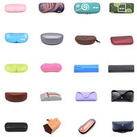 Étuis à lunettes en cuir PU housse pour lunettes de soleil étui à lunettes pour femmes hommes boîte à lunettes de lecture avec boucle en métal étuis à lunettes