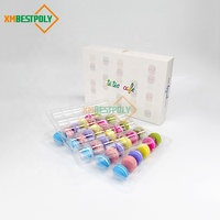 Boîtes cadeaux pliables en papier pour macarons, biscuits, desserts, baklavas, personnalisées, 30 pièces, avec logo imprimé sur feuille d'aluminium