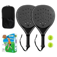 Raquette de tennis légère, résistante aux chutes, lumineuse, rechargeable, LED, double raquette, en plastique ABS, pour l'entraînement familial et parent-enfant