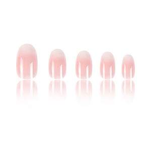 24 Uñas Postizas Acrílicas Hechas a Mano, Cortas, Redondas, Rosas y Blancas, Personalizadas - Product Image 5