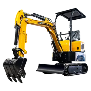 TLTCM New Chinese 1.2T 1.5T 2T Mini Excavator 1Ton Hydraulic Crawler Excavator Bagger Digger Earth Moving Digging Machine