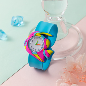 นาฬิกาการ์ตูน 26.9 กรัม หน้าจอสัมผัส สำหรับเด็กชายและเด็กหญิง ดีไซน์น่ารัก เป็นมิตรกับสิ่งแวดล้อม สายซิลิโคน ระบบควอตซ์ หน้าปัด 37 มม. ตัวเรือนพลาสติก ใช้แบตเตอรี่ AAA - Product Image 6