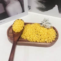 Cire d'abeille en granulés jaune naturelle, cire de miel en flocons, cire d'abeille 100% naturelle pour la fabrication de bougies