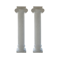 Colonnes de porche romaines en marbre blanc de conception moderne, fabriquées en Chine