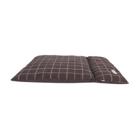Peppy Buddies LS neues Design Plaid und solide Leinwand reversible Hunde bett Großhandel Haustier Kissen mit Kopfstütze Kissen für die ganze Saison
