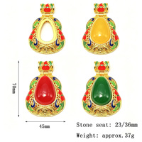 Pendentifs Breloques Goutte d'Eau en Résine Cloisonné Ethnique de Haute Qualité pour Colliers Femme, Bijoux, Cadeaux, Vente en Gros