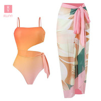 RUIYI nuevo traje de baño de una pieza playa Sarong Wrap Hawaii Sarongs traje de baño ropa de playa 2023 mujeres