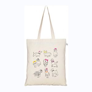 Bolsa de Tela de Algodón Personalizada ODM OEM, Bolsa de Compras Reutilizable al por Mayor, Lisa, Reciclada, con Diseño de Letras - Product Image 5