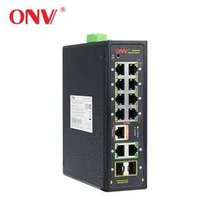 Penjualan Laris Yang Umum 8-Port Dikelola 100M Poe Switch Gigabit Uplink Switch Ethernet Industri untuk Kamera IP